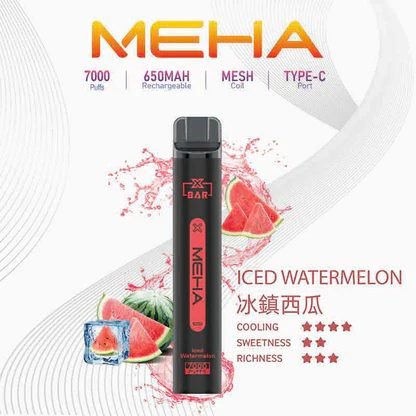 MEHA 魅嗨小黑條 7000抽 告別頻繁換彈 650mAh電力核心支援快充 極強冰爽系列 每一口都清新舒暢 3% 黃金配方綻放極致滿足感 台灣現貨秒發:圖片 4